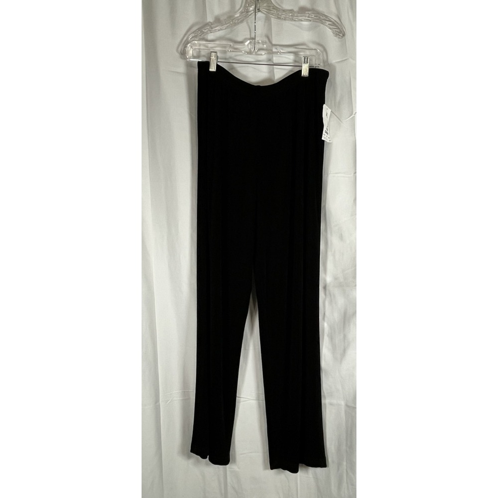 NWT R&M RICHARDS Women's Black Pants Elastic Waist 14 Petite